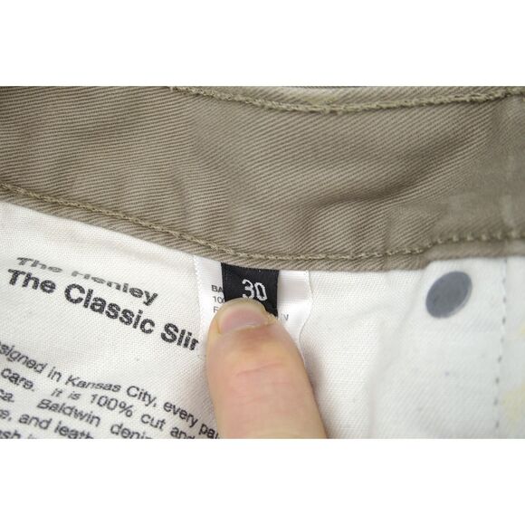 EUC Baldwin Denim 'The Henley' 5-Pocket Pants | 30W, Tan, Classic Slim - Picture 3 of 6